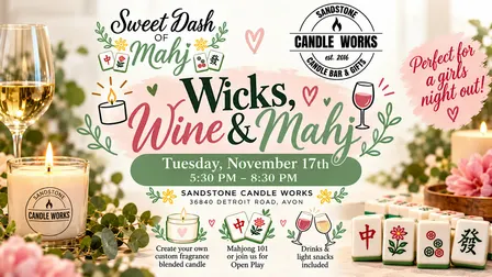 Wicks, Wine & Mahj: A Girls’ Night Out!