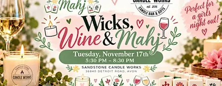 Wicks, Wine & Mahj: A Girls’ Night Out!