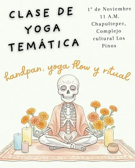 Yoga temático | día de muertos con handpan y charla filosófica