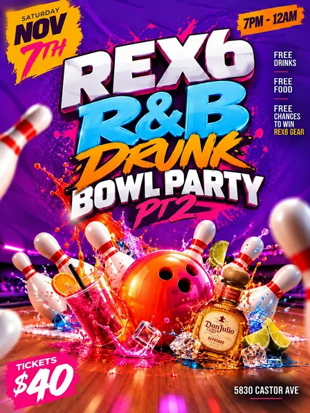 REX6 DRUNK BOWLING PARTY PT. 2