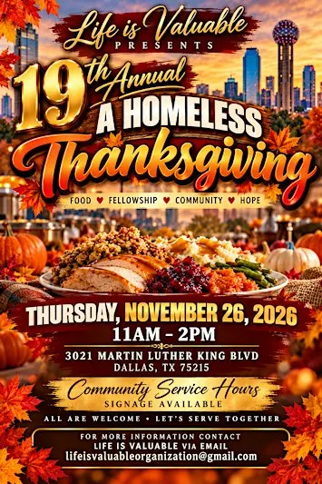 19th Annual A Homeless Thanksgiving