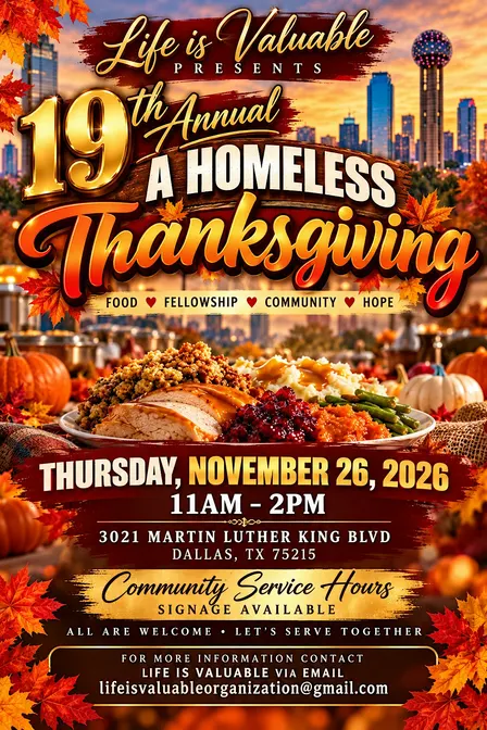 19th Annual A Homeless Thanksgiving