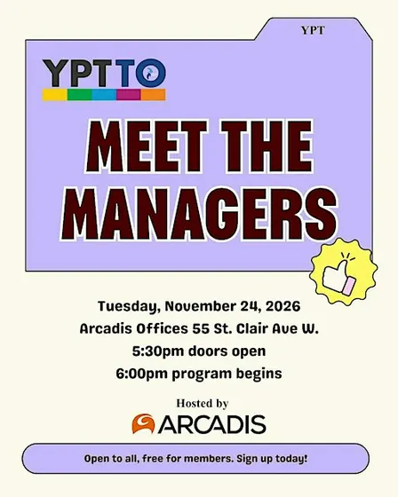 YPT Toronto: Meet the Managers - November 2026