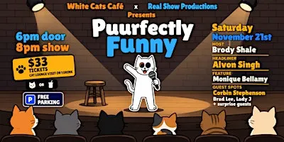 Puurfectly Funny – Live Stand-Up Comedy Night at White Cats Café