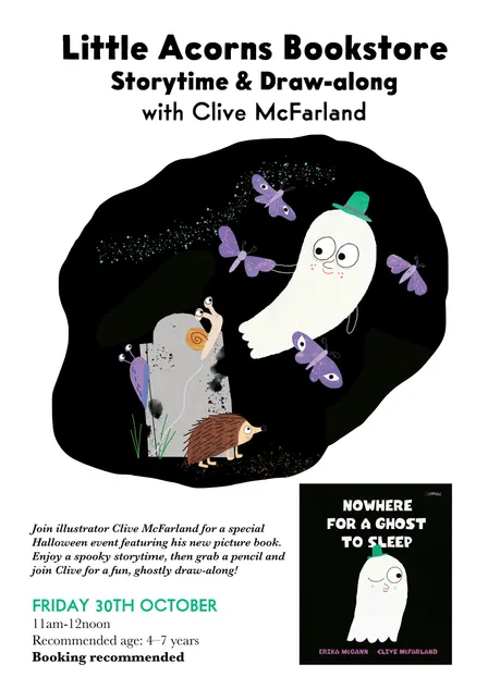 Spooky Storytime & Ghostly Draw-along with Illustrator CLIVE MCFARLAND