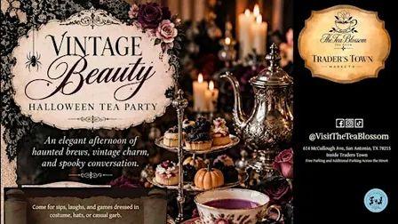 Vintage Beauty Halloween Tea Party