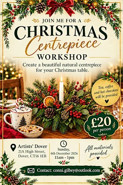 Christmas Centrepiece making