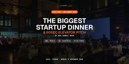 Startalyst - The Biggest Startup Dinner & 60sec Elevator Pitch of Web Sum