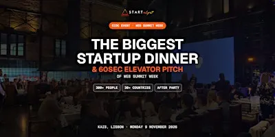 Startalyst - The Biggest Startup Dinner & 60sec Elevator Pitch of Web Sum