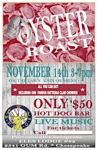 Oyster Roast at the Elks Lodge