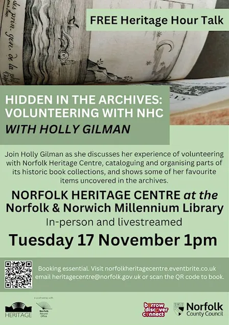 IN PERSON Hidden in the Archives: Volunteering at NHC, with Holly Gilman