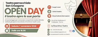 Open Day | La Rosa Arte e Teatro – Trastevere