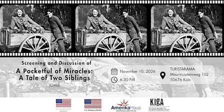 Screening & Discussion: "A Pocketful of Miracles - A Tale of Two Siblings"