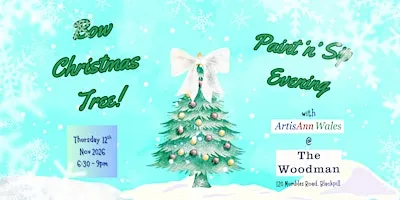 Bow Christmas Tree! Paint and Sip Evening
