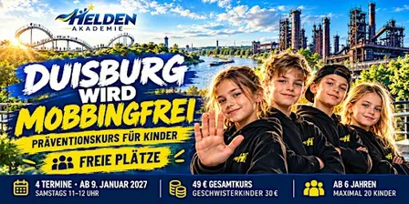 Starke Kinder in Duisburg – Präventionskurs der Helden-Akademie