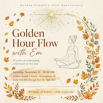 Golden Hour Flow: Golden Temple's 53rd Anniversary Yoga Celebration