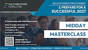 Midday Masterclass - Skills to Handle this Market