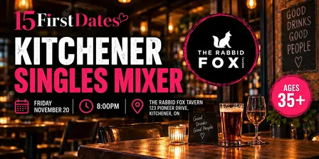 15FirstDates Kitchener Singles Mixer (age 35+)