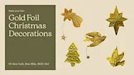 Christmas Craft -Make Your Own Christmas Decorations By Embossing Gold Foil