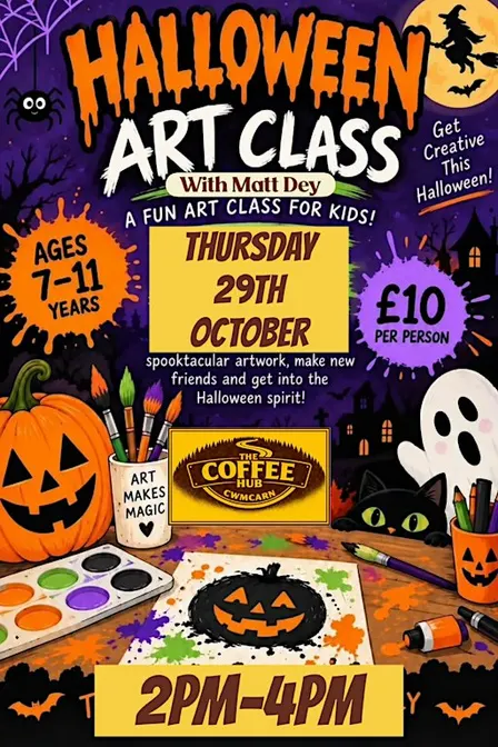 Halloween art class with Matt Dey