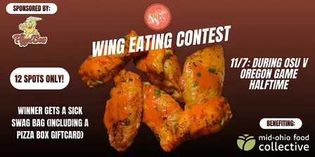Cluck Wild half-time wing-eating contest