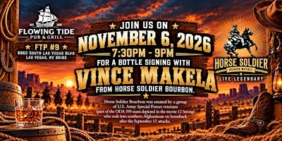 Bottle Signing with Vince Makela from Horse Soldier Bourbon