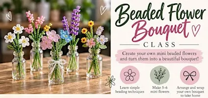 Beaded Flower Mini Bouquets: Wire and bead forever flowers