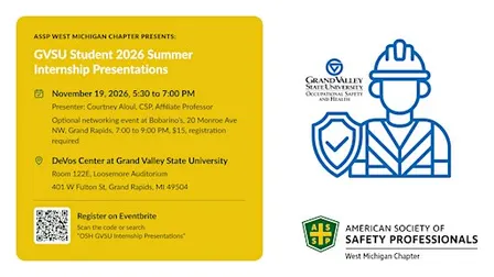 OSH GVSU Internship Presentations & Holiday Networking Event