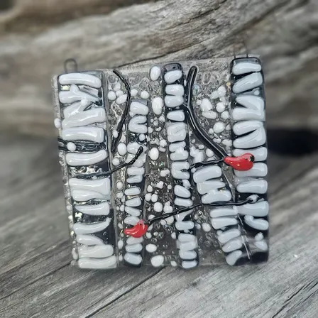 Winter Birch Tree Nightlight/Suncatcher, Fused Glass Class