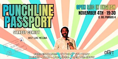 Passport Punchline: English Comedy Night at Craft Bar (pre-fringe special)