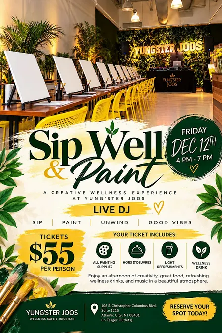 Sip Well and Paint with Yung’ster Joos