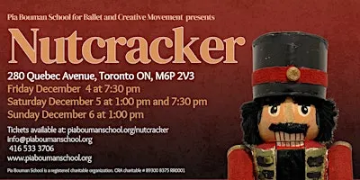Nutcracker 2026: Saturday December 5 Evening