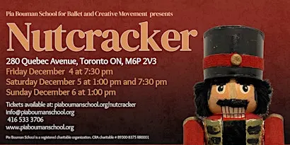 Nutcracker 2026: Saturday December 5 Evening