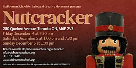 Nutcracker 2026: Saturday December 5 Evening
