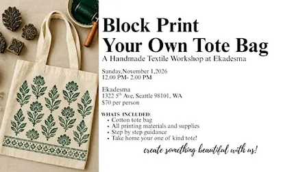 BLOCK PRINT YOUR OWN TOTE BAG