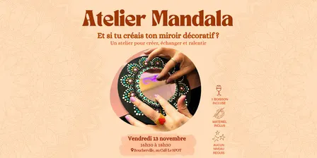 Atelier de création de mandala avec miroir