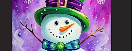 Well Seasoned Snowman! It's a Paint Night in Langley !