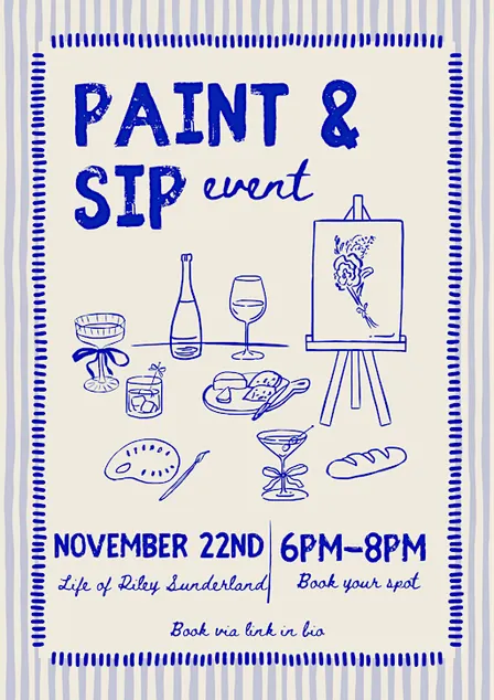 SIP AND PAINT @ LIFE OF RILEY