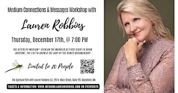 Mansfield Medium Connections & Messages Workshop with Lauren Robbins