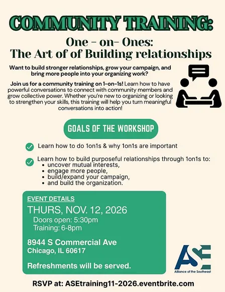 Community training: 1on1s- The Art of Building Relationships