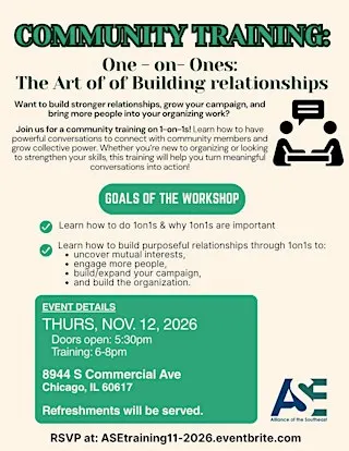 Community training: 1on1s- The Art of Building Relationships