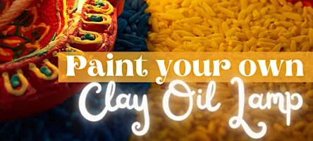 Paint your own Clay Oil Lamp!