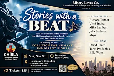 Stories with a Beat -- A Storytelling Benefit for Immigrant Rights