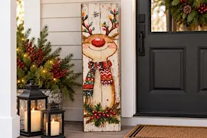 Reindeer Porch Leaner Paint Night