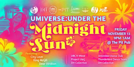 UMIVERSE: Under the Midnight Sun | Friday, November 13 | The Pit Pub, UB