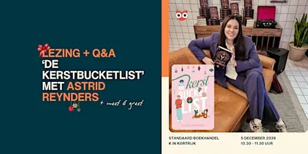 Lezing + Q&A 'De kerstbucketlist' met Astrid Reynders