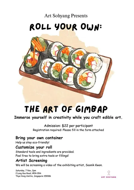 ArtSoHyang) ROLL YOUR OWN: THE ART OF GIMBAP