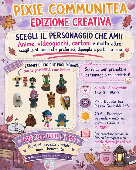 DIPINGI la STATUINA della tua PASSIONE PREFERITA da Pixie a Udine