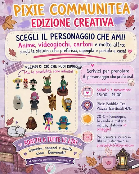 DIPINGI la STATUINA della tua PASSIONE PREFERITA da Pixie a Udine