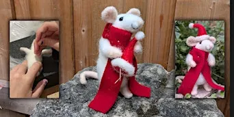 Needle Felt a Poseable Mouse